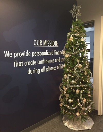 Keystone office Christmas tree